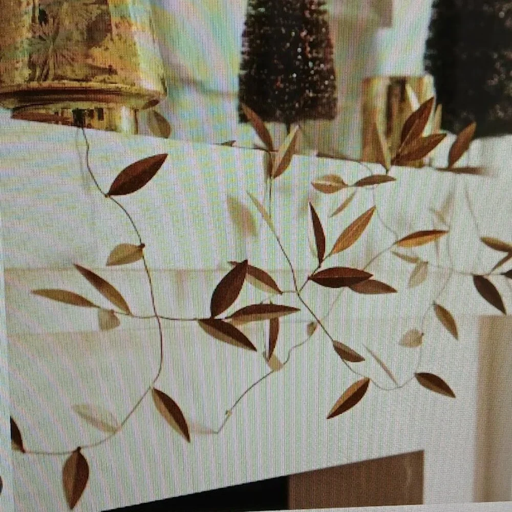 West Elm Metallic Leaf Garland  - 72